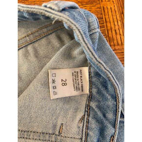 JUST BLACK WIDE LEG EASY POCKET JEANS 28 - Picture 4 of 6